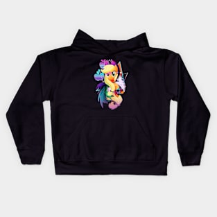 Synthwave Applejack Kids Hoodie